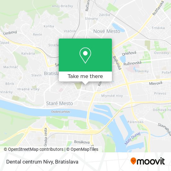 Dental centrum Nivy map