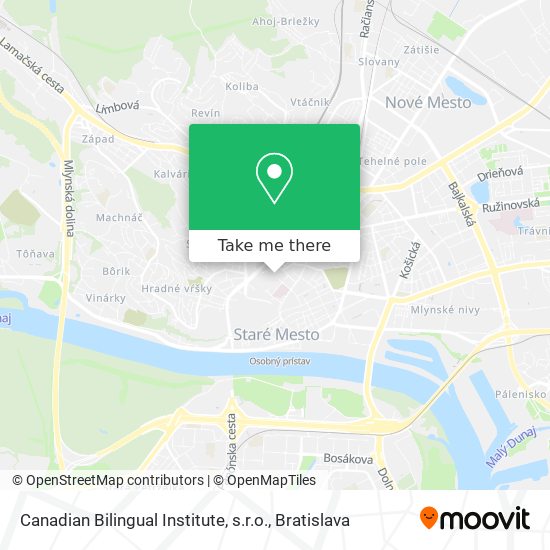 Canadian Bilingual Institute, s.r.o. map