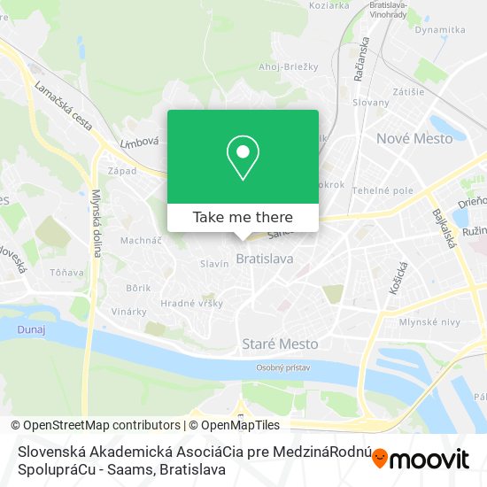 Slovenská Akademická AsociáCia pre MedzináRodnú SpolupráCu - Saams map