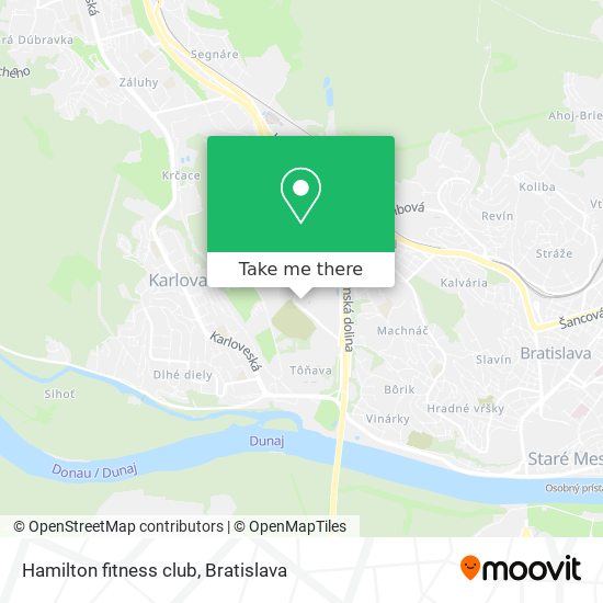 Hamilton fitness club map