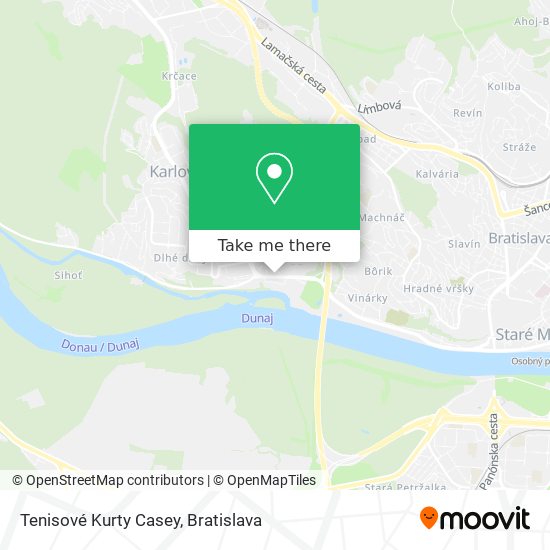 Tenisové Kurty Casey map