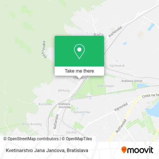 Kvetinarstvo Jana Jancova map