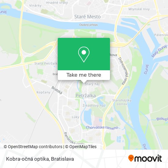 Kobra-očná optika map