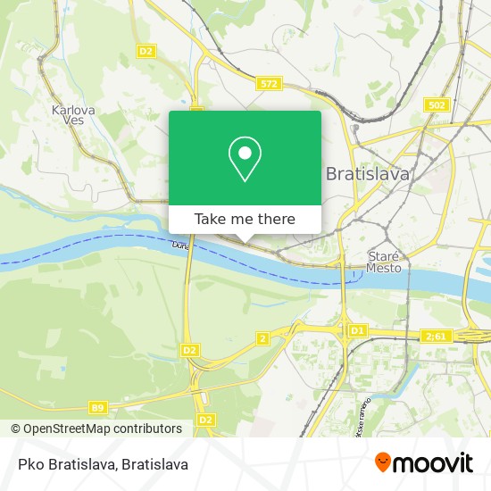 Pko Bratislava map