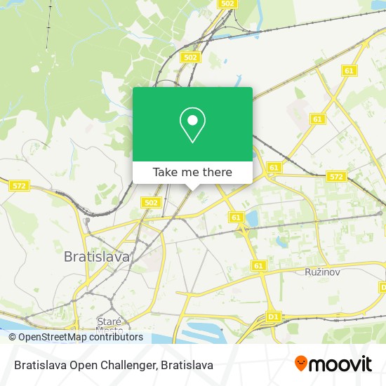 Bratislava Open Challenger map