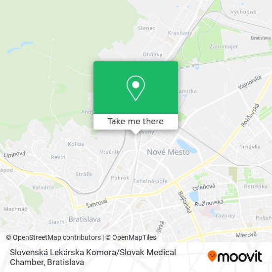 Slovenská Lekárska Komora / Slovak Medical Chamber map