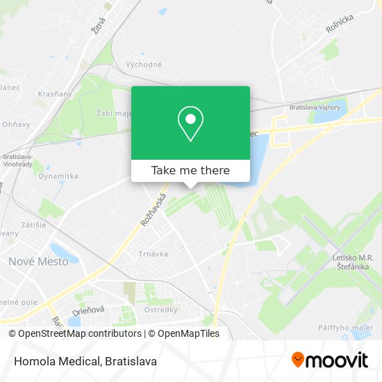 Homola Medical map