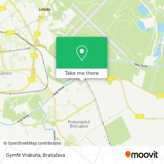 Gymfit Vrakuňa map