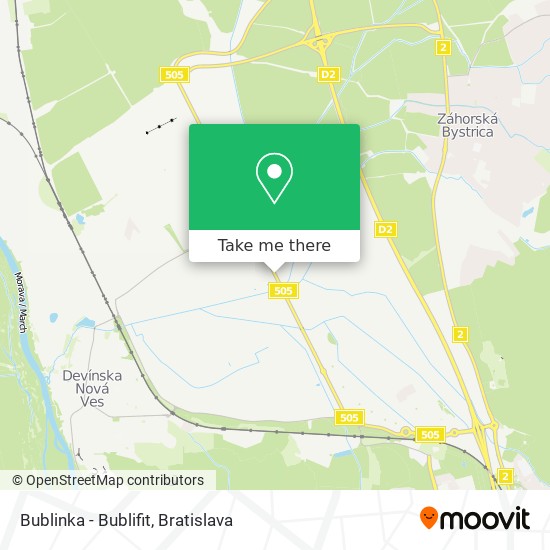 Bublinka - Bublifit map