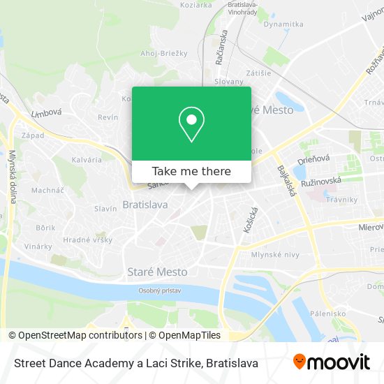 Street Dance Academy a Laci Strike map