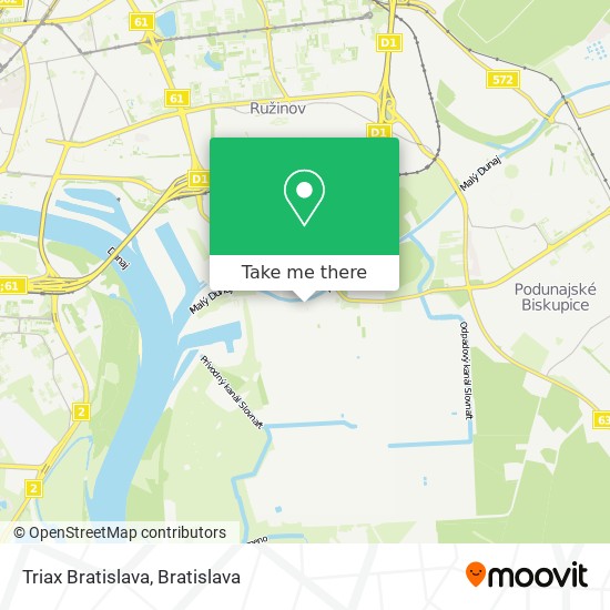 Triax Bratislava map