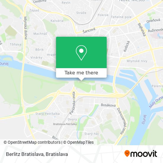 Berlitz Bratislava map