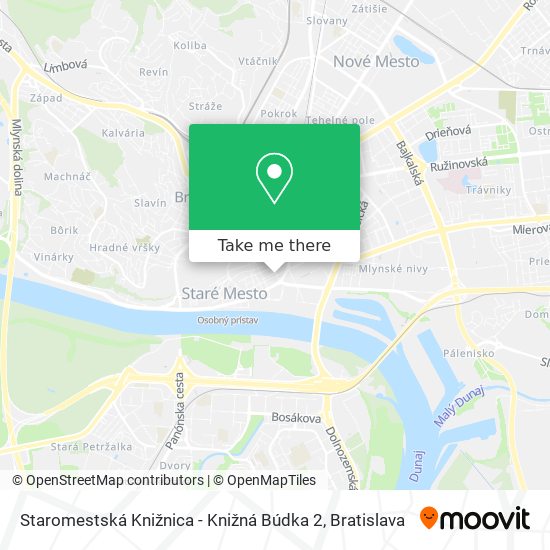 Staromestská Knižnica - Knižná Búdka 2 map