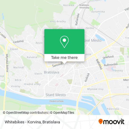 Whitebikes - Korvina map