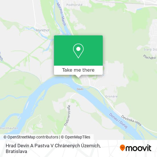 Hrad Devín A Pastva V Chránených Územích map