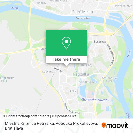 Miestna Knižnica Petržalka, Pobočka Prokofievova map