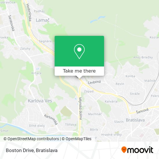 Boston Drive map