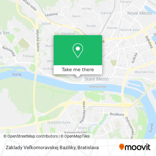 Základy Veľkomoravskej Baziliky map