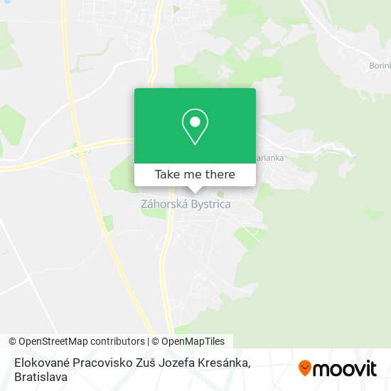 Elokované Pracovisko Zuš Jozefa Kresánka map