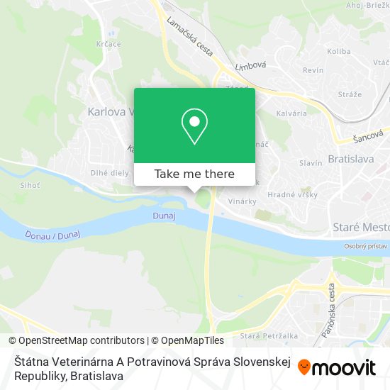 Štátna Veterinárna A Potravinová Správa Slovenskej Republiky map