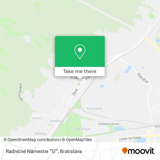 Radničné Námestie ""D"" map