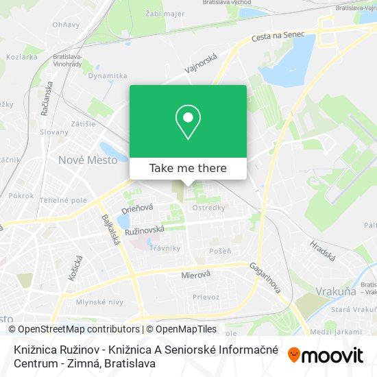 Knižnica Ružinov - Knižnica A Seniorské Informačné Centrum - Zimná map