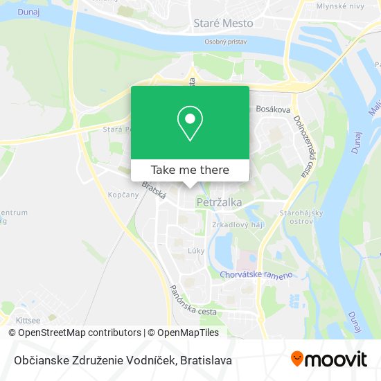 Občianske Združenie Vodníček map