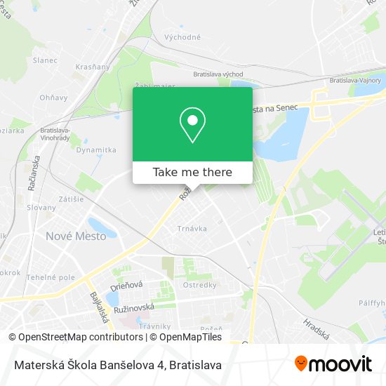 Materská Škola Banšelova 4 map