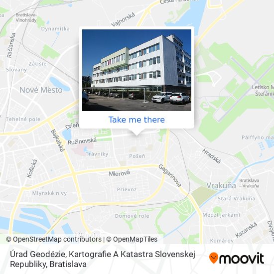 Úrad Geodézie, Kartografie A Katastra Slovenskej Republiky map