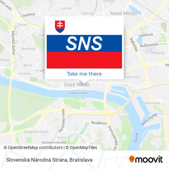 Slovenská Národná Strana map