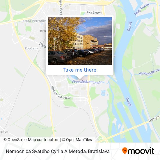 Nemocnica Svätého Cyrila A Metoda map