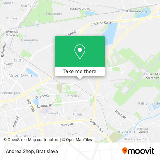 Andrea Shop map