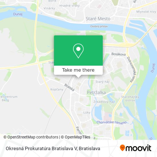 Okresná Prokuratúra Bratislava V map