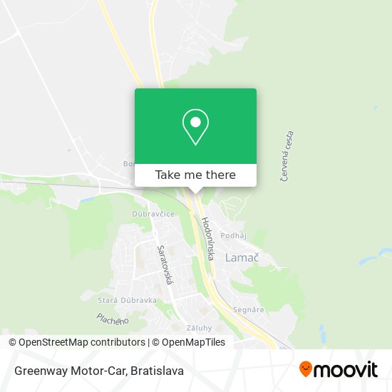 Greenway Motor-Car map
