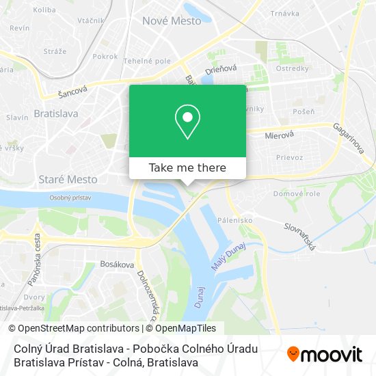 Colný Úrad Bratislava - Pobočka Colného Úradu Bratislava Prístav - Colná map