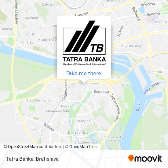 Tatra Banka map