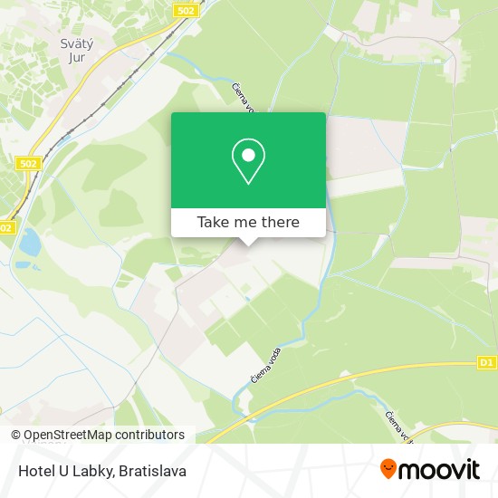 Hotel U Labky map