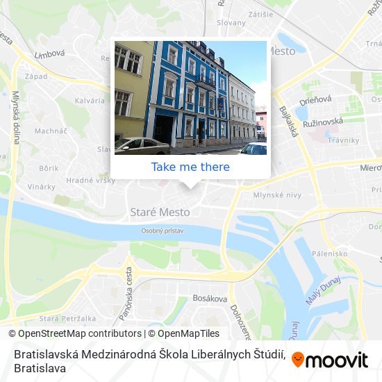 Bratislavská Medzinárodná Škola Liberálnych Štúdií map