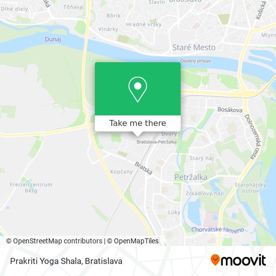 Prakriti Yoga Shala map