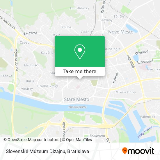 Slovenské Múzeum Dizajnu map