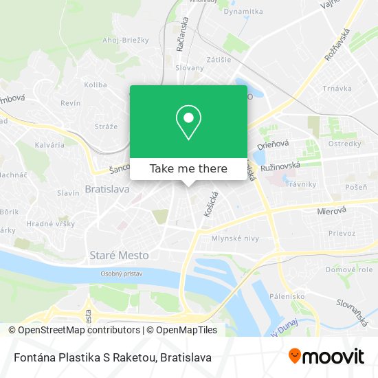 Fontána Plastika S Raketou map