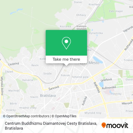 Centrum Buddhizmu Diamantovej Cesty Bratislava map