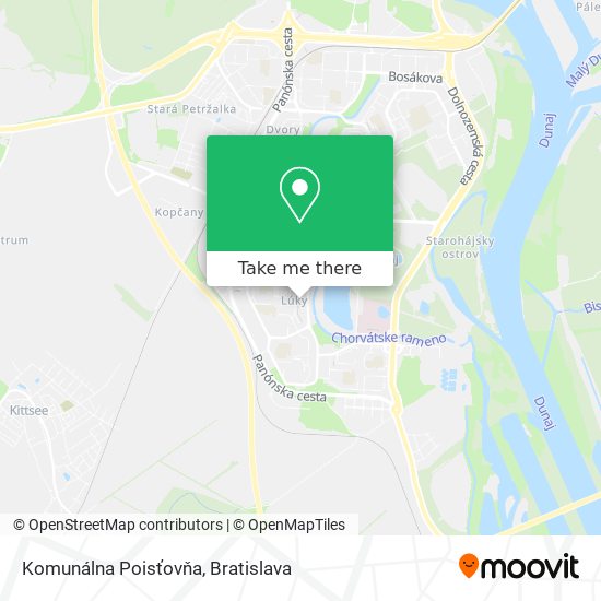 Komunálna Poisťovňa map