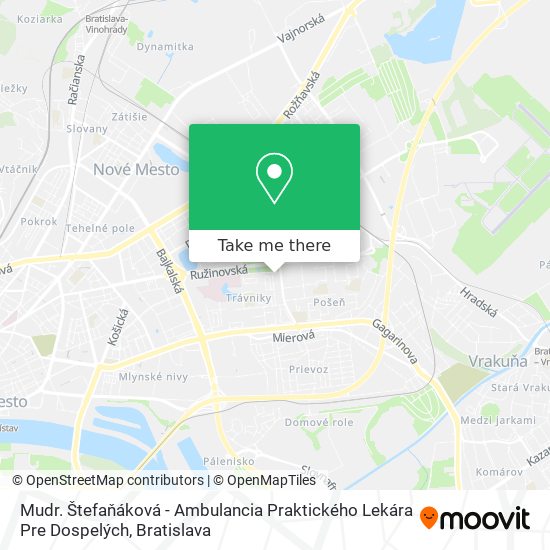 Mudr. Štefaňáková - Ambulancia Praktického Lekára Pre Dospelých map