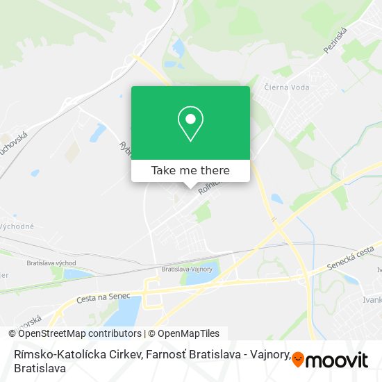 Rímsko-Katolícka Cirkev, Farnosť Bratislava - Vajnory map