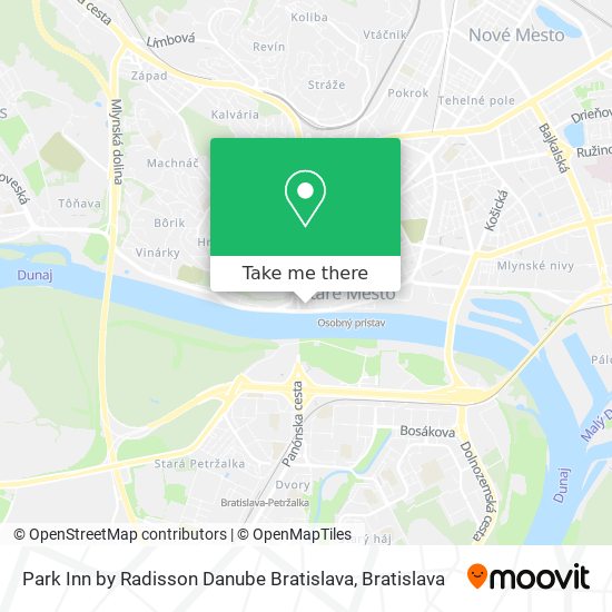 Park Inn by Radisson Danube Bratislava map