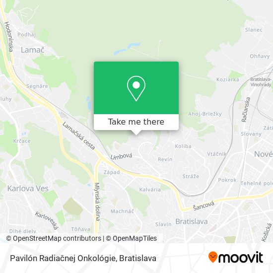 Pavilón Radiačnej Onkológie map