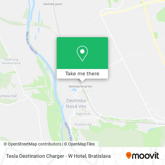 Tesla Destination Charger - W Hotel map