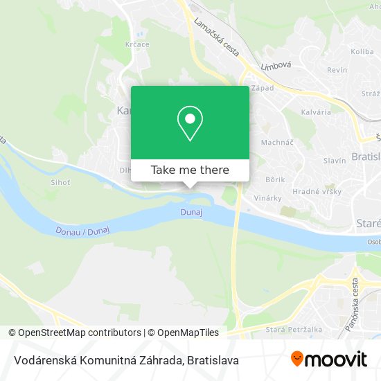 Vodárenská Komunitná Záhrada map