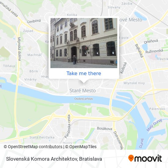 Slovenská Komora Architektov map